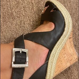 Wedge with a four inch heel